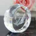Forma redonda pisapapeles de cristal grande como decoración de artesanía de cristal